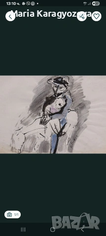 Картина на Юрий Буков, оригинал, подписана, рамкирана