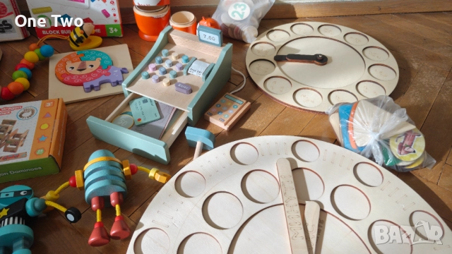 Запазени дървени образователни играчки за деца (2-3 г.) – Монтесори, снимка 3 - Образователни игри - 52532671