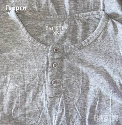 Тениска с дълъг ръкав (лонгслив/longsleeve) и 3 копчета, снимка 2 - Блузи - 53948515
