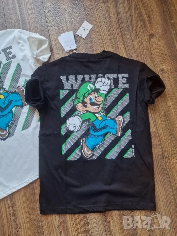 Страхотна мъжка тениска OFF WHITE & MARIO размер S M L XL , снимка 8 - Тениски - 50792263