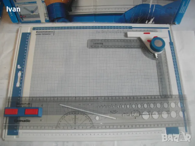ФОРМАТ А3 НОВА НЕМСКА ПРОФЕСИОНАЛНА ЧЕРТОЖНА ДЪСКА ЗА ТЕХНИЧЕСКО ЧЕРТАНЕ ПЪЛЕН К-Т STAEDTLER 600 A3, снимка 7 - Други инструменти - 48241786