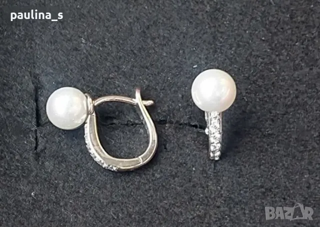 Четири броя / Сребърни обеци с циркони на Пандора / проба 925s / Южна Корея , снимка 13 - Обеци - 33416237