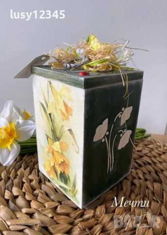 Кутия-Нарциси!, снимка 5 - Декорация за дома - 53046798