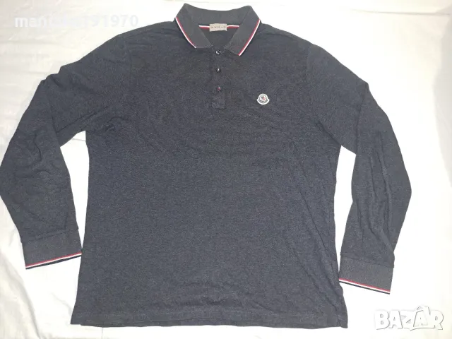 Moncler Maglia Polo Manica Lunga (XL) мъжка блуза , снимка 2 - Блузи - 48202854