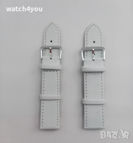 НОВА БЯЛА КАИШКА ЗА ЧАСОВНИК ЕСТЕСТВЕНА КОЖА.БЕЛИ КОЖЕНИ КАИШКИ ЗА ЧАСОВНИЦИ.BIALA KAISHKA KAI{KA, снимка 5 - Каишки за часовници - 42489545