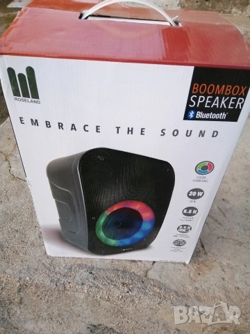 Bluetooth boombox тонколона Roseland, снимка 2 - Bluetooth тонколони - 53183279