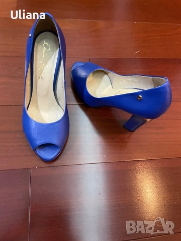 Дамски обувки висок ток кожа, снимка 6 - Дамски обувки на ток - 51918476