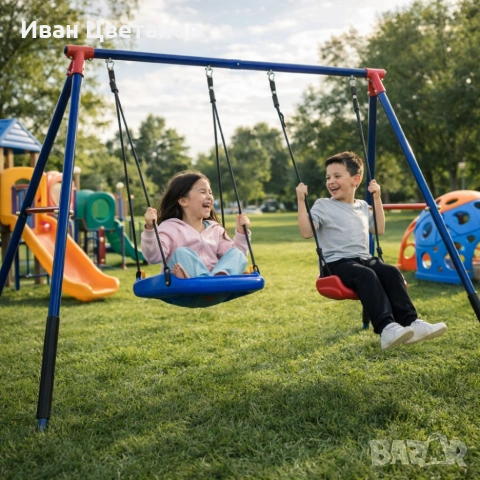 Комплект от 2 метални люлки FunZone 