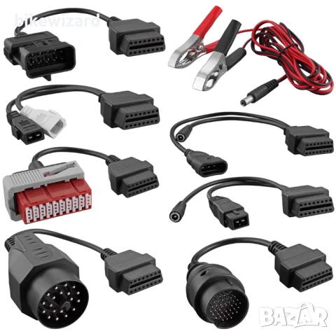 AUTOUTLET Диагностичен адаптер OBD2 от 8 части – Универсални НОВИ