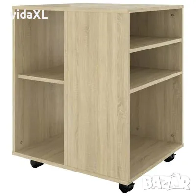 vidaXL Подвижен шкаф, дъб сонома, 60x53x72 см, ПДЧ(SKU:808461), снимка 4 - Шкафове - 49042377