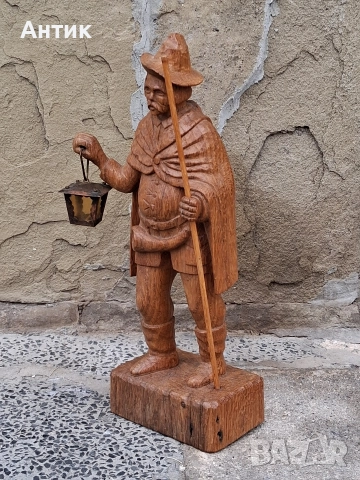 Красива Стара Дървена Фигура , снимка 4 - Други ценни предмети - 52865336