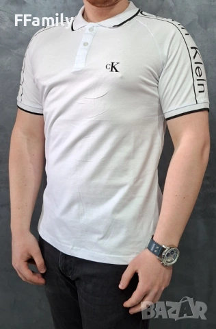 CALVIN KLEIN Поло Тениски [тениски с як] и Тениски, снимка 4 - Тениски - 53927948