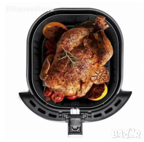 Фритюрник AirFryer Voltz, 1500W, 5л., Горещ въздух, Таймер, до 200°C, Черен, 2 ГОДИНИ ГАРАНЦИЯ, снимка 5 - Фритюрници - 52188055