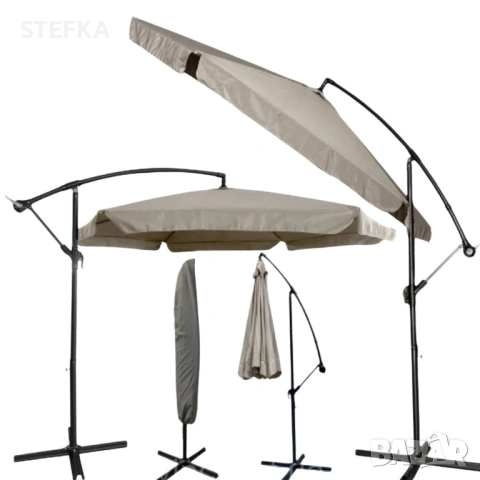 Голям градински чадър, снимка 5 - Градински мебели, декорация  - 53890545