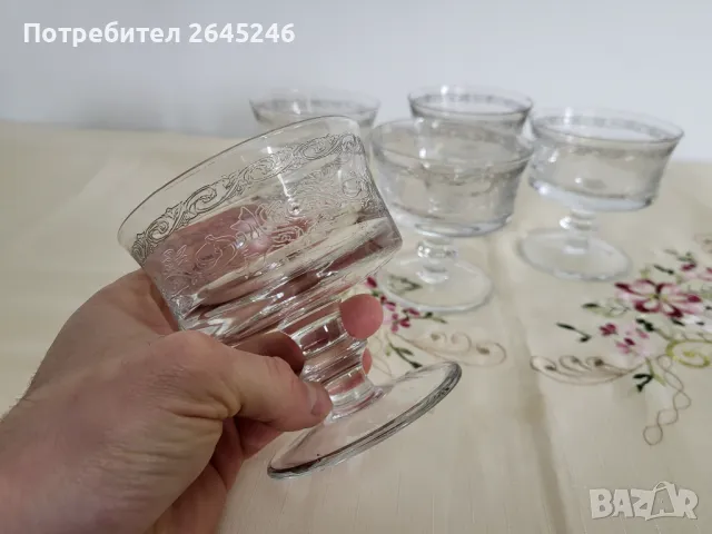 Кристални чаши  Murano Medici , снимка 1