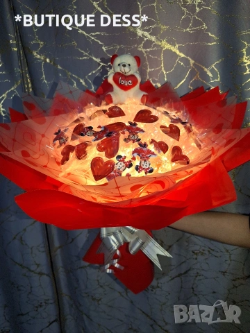 ПРОМОЦИЯ‼️Луксозни,светещи,ръчно изработени букети от "DESS"🦋45лв., снимка 6 - Подаръци за жени - 44653267