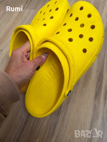 Оригинални жълти чехли Crocs ! 45-46 н, снимка 8 - Мъжки чехли - 46835641