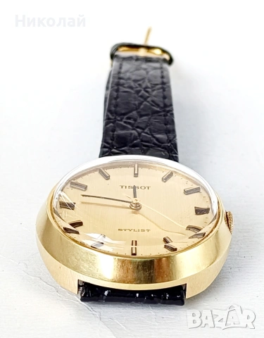Tissot Stylist vintage механичен часовник с ръчно навиване, снимка 5 - Мъжки - 53156706