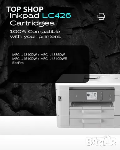 iNKPAD LC426 LC-426 касети с мастило, съвместими за Brother LC-426XL (4 касети), снимка 5 - Консумативи за принтери - 49957216