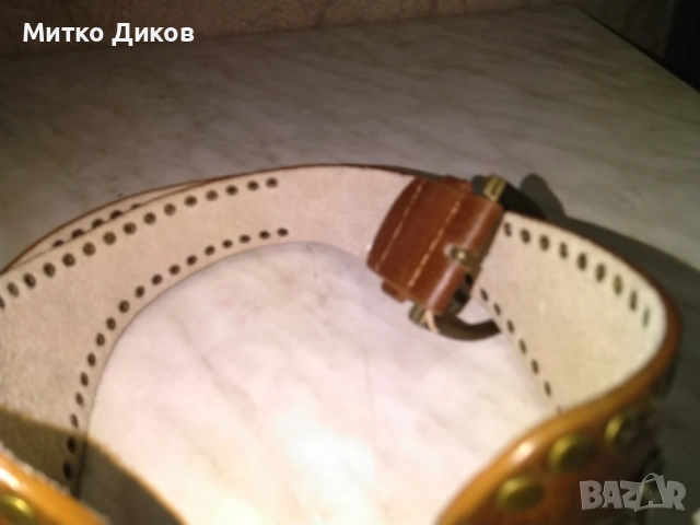 Тарикатски колан нов женски естествена кожа 91см и ширина 38мм и 97мм в широката част нов, снимка 6 - Колани - 53054480