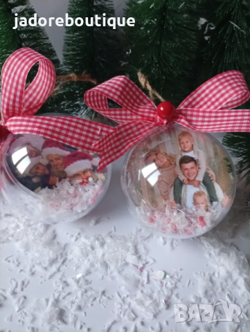 Коледна топка със снимка, снимка 3 - Коледни подаръци - 52243167
