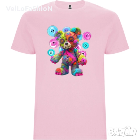 Нова детска тениска с Цветно Мече, четири цвята, снимка 5 - Детски тениски и потници - 49234161