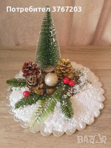 ръчно направена коледна украса