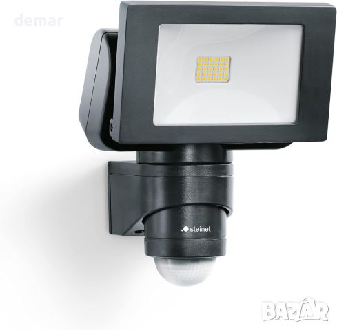 STEINEL LED прожектор FL 1400 S черен, 220° сензор за движение с 10 m обхват, 4000K, снимка 1 - Прожектори - 45995950