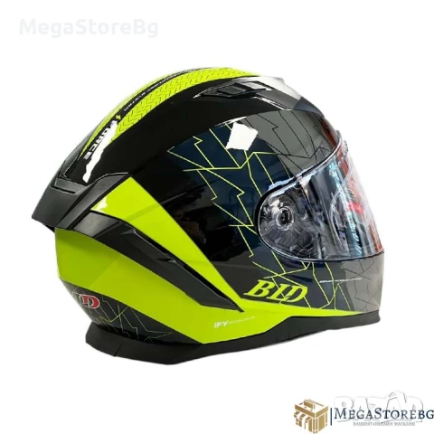 Каска с вградени слънчеви очила M69 - Размер S, M, L, XL - Черно/Зелено, снимка 2 - Аксесоари и консумативи - 50720431