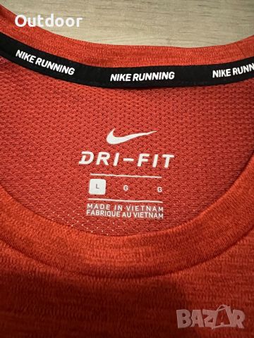 Мъжка тениска Nike Running Dry-Fit, размер: L, снимка 4 - Тениски - 45082628