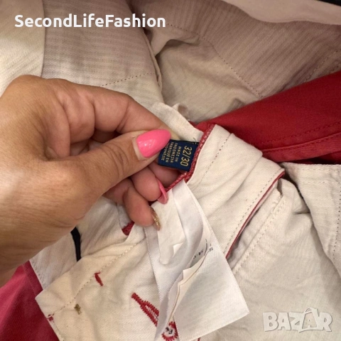 Дамски панталон Polo Ralph Lauren Chino размер 32/30 червен, снимка 3 - Панталони - 53107293