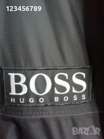 Hugo Boss BMW оригинално черно мъжко яке БМВ размер S, снимка 3 - Якета - 52534135