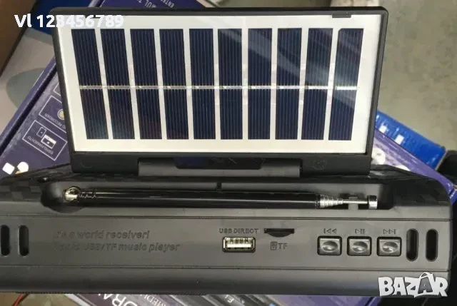 Радиоприемник Golon RX-3040S + соларен панел,BT,USB,TFT, снимка 4 - Радиокасетофони, транзистори - 50802732