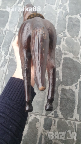 Стар кожен Кон Фигура, снимка 13 - Декорация за дома - 53375851