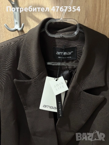 Дамско кафяво сако , снимка 2 - Сака - 53857687