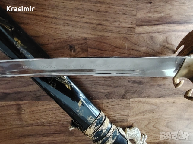 Японски самурайски меч, снимка 11 - Други ценни предмети - 53539133