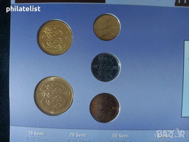 Комплектен сет - Естония 1994 - 2004 , 5 монети, снимка 3 - Нумизматика и бонистика - 45099751