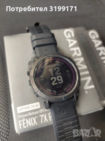 Garmin fenix 7x pro sapphire solar 51mm, снимка 2 - Смарт часовници - 53520361