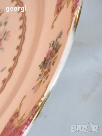 голяма порцеланова чиния Royal Albert Lady Carlyle 32/5, снимка 8 - Чинии - 53219387