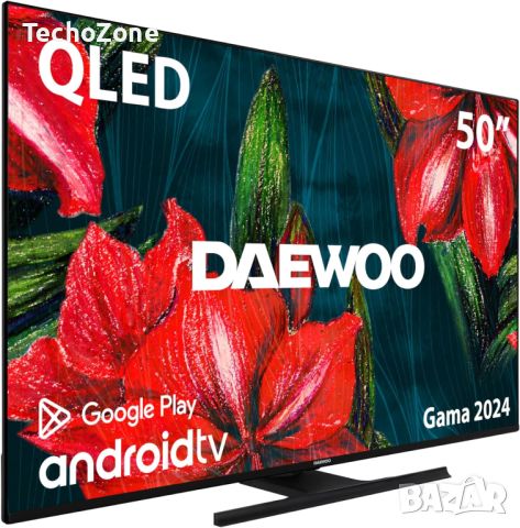 Телевизор Daewoo D50DH55UQMS QLED ANDROID TV , QLED , 50 inch, 126, снимка 2 - Телевизори - 46065598