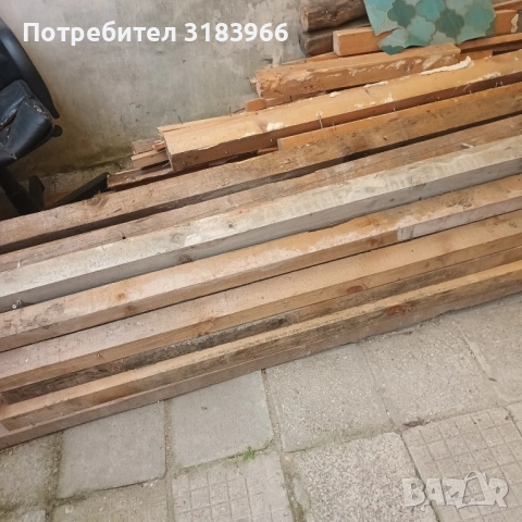 сух дървен материал греди 4 метра 8 х 6 , снимка 3 - Други - 54168299