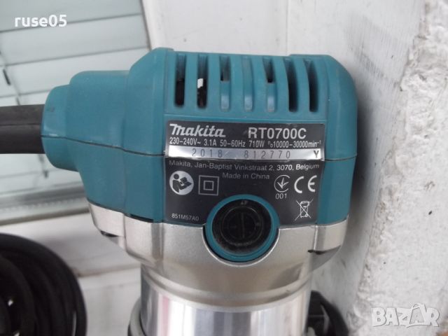 Фреза "Makita - RT0700C - 710 W , 6-8 мм" челна работеща, снимка 5 - Други инструменти - 45423851