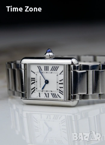 Cartier Tank Louis Cartier 30mm x 22mm Steel Swiss Quartz Movement Дамски, снимка 6 - Дамски - 54045487