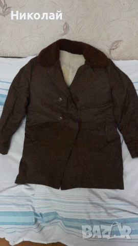 Старо мъжко зимно палто / кожух от кожа / шуба