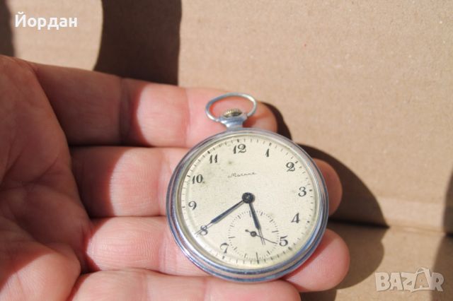 СССР джобен часовник  ''Молния'' , снимка 2 - Антикварни и старинни предмети - 45133399
