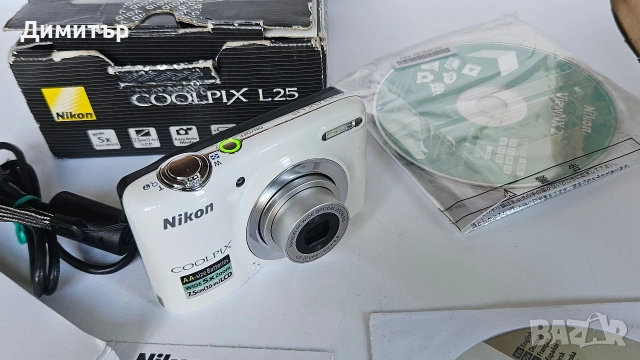 дигитален фотоапарат Nikon Coolpix L25 10mp digital photo camera 5x wide zoom , снимка 9 - Фотоапарати - 53411359