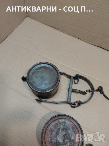 Соц Стара Антична Карбитна Лампа 1.100кг. НОМЕР 1416., снимка 9 - Антикварни и старинни предмети - 54128435