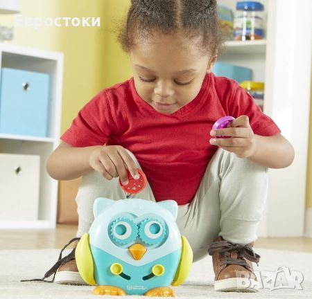 Детска играчка за фина моторика Сова - Learning Resources Hoot the Fine Motor Owl, снимка 5 - Образователни игри - 45919791