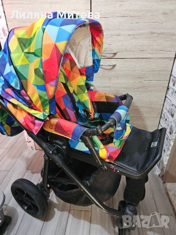 Бебешка количка Bebe Mobile Gusto 2в1, снимка 3 - Детски колички - 46446632