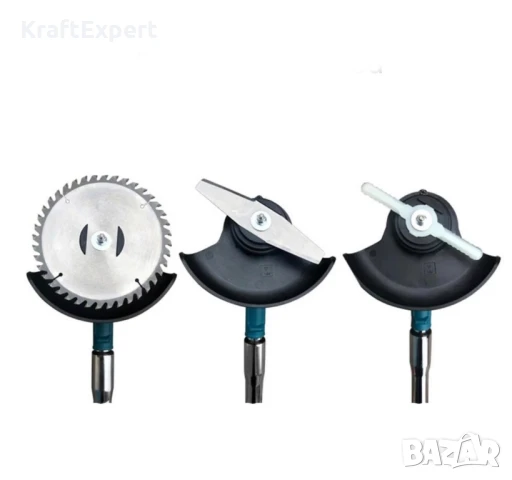 Акумулаторен тример с 8 Приставки за рязане,с регулируема дръжка и олекотен дизайн, снимка 4 - Градинска техника - 50548763